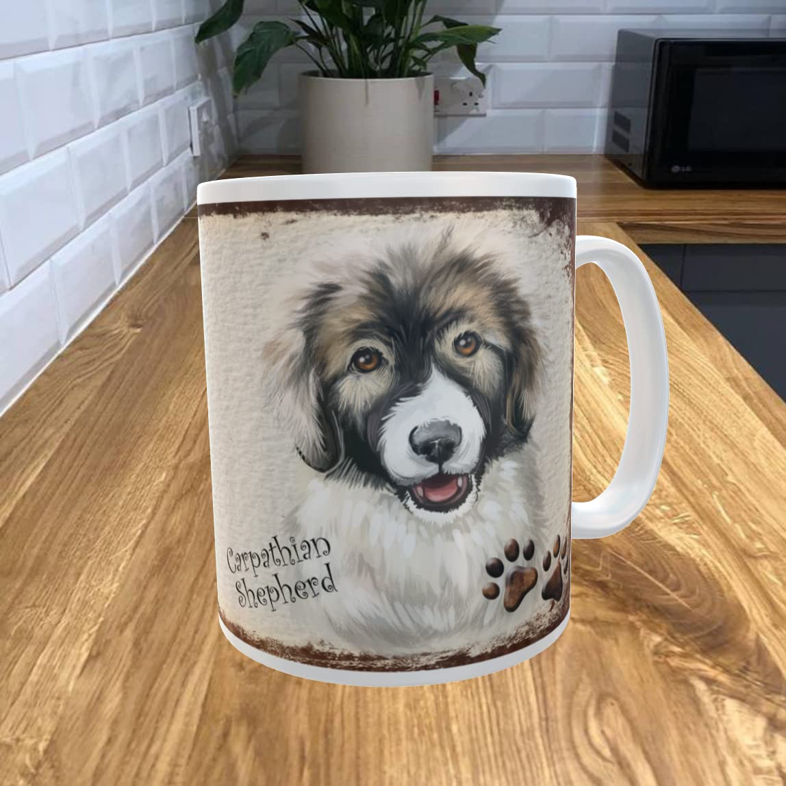 Shawprint Limited Carpathian Shepherd 11oz Coffee Mug My Dog's Rules Theme 617DRMUG