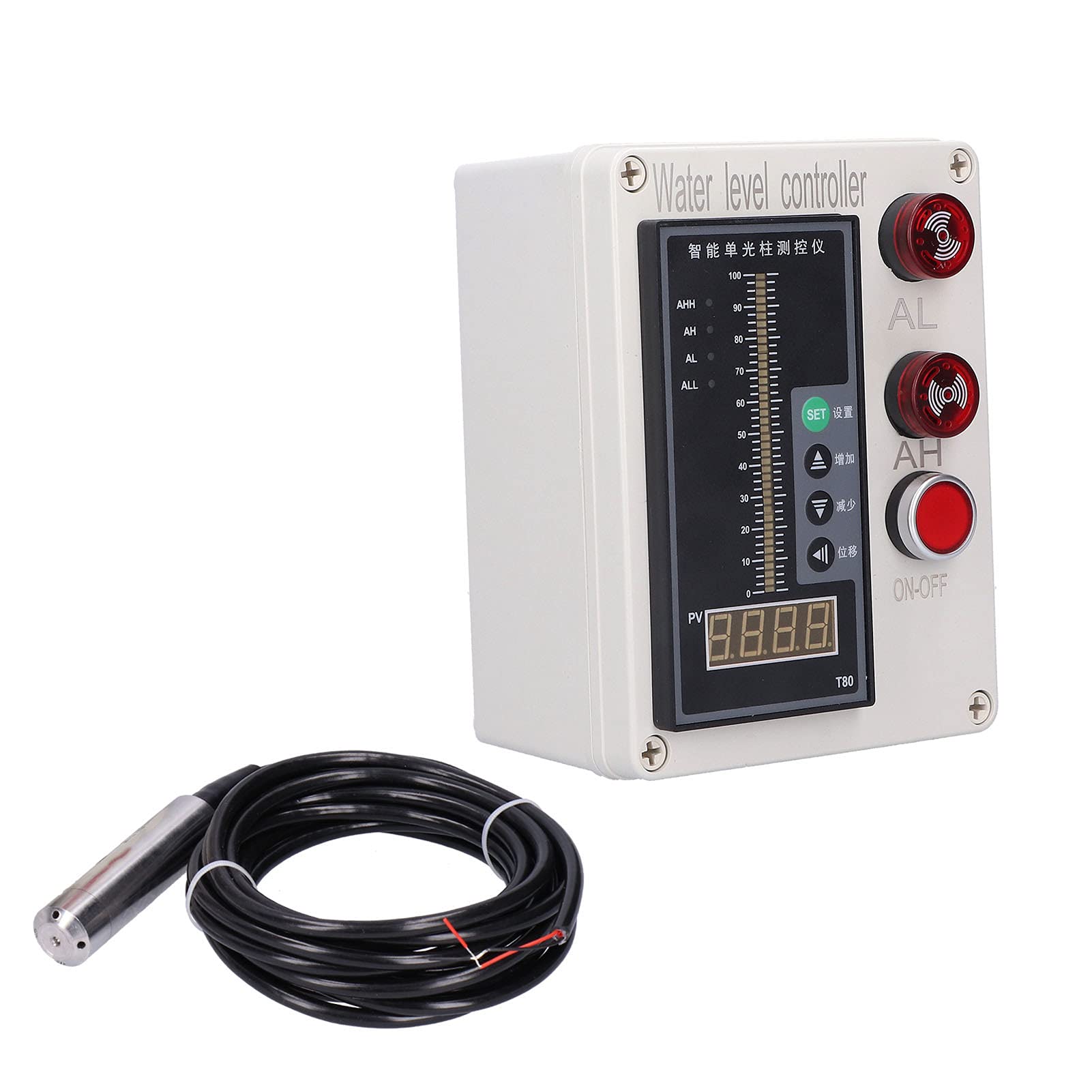 ALS-136 Wskaźnik Poziomu Cieczy w Zbiorniku Kontroler Poziomu Wody Instrument z Alarmem AC 200 V dla Biurowych Placów Zabaw