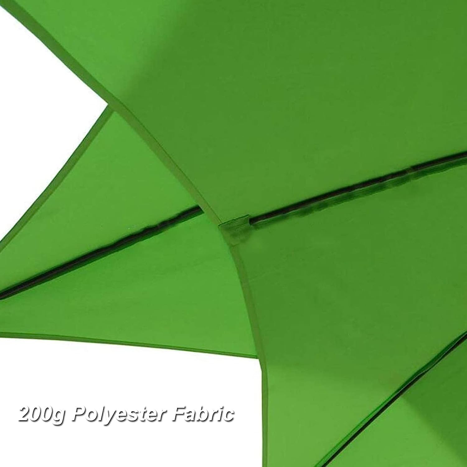 Parasol Tarasowy Parasol Plażowy 8,2FT 2-poziomowy Ogrodowy Z Wentylacją Wodoodporny 10 Żebrami Zewnątrz(Grün)