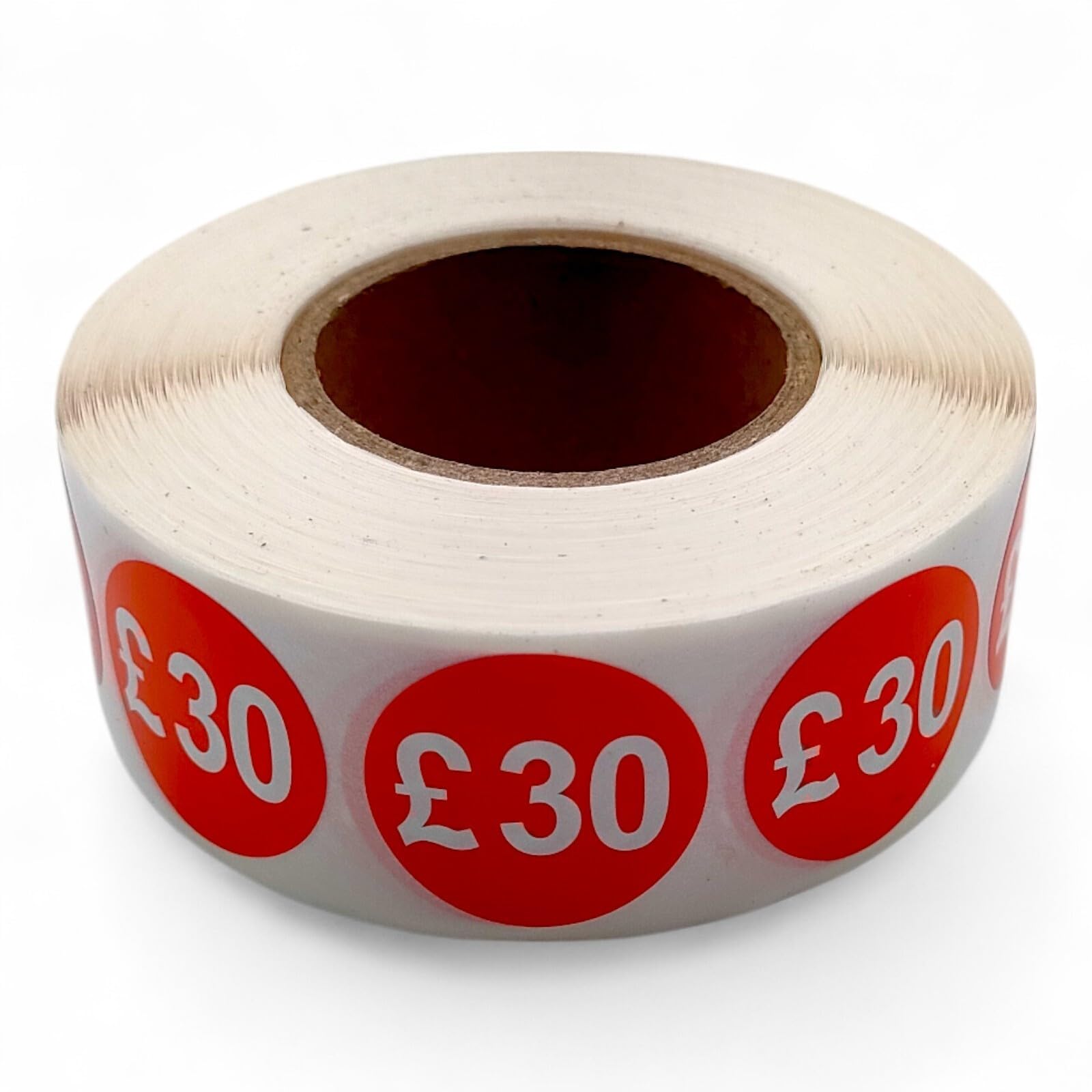 Price Stickers - 1000 Stickers - 25mm Red Self Adhesive Sticky Labels Rolls £30
