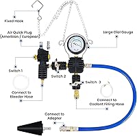 Vista 3 de 28PC Radiator Coolant Pressure Tester Kit, Cooling System Pressure Leak Tester, Coolant Vacuum Refill Tool