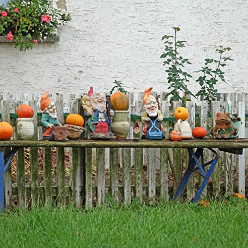 Relaxdays Peeing Gnome, Rude Figurine, Weatherproof, Frost Resistant, Garden Statue, Polyresin, Multicoloured, 10 x 5 x 4 cm - Image 2