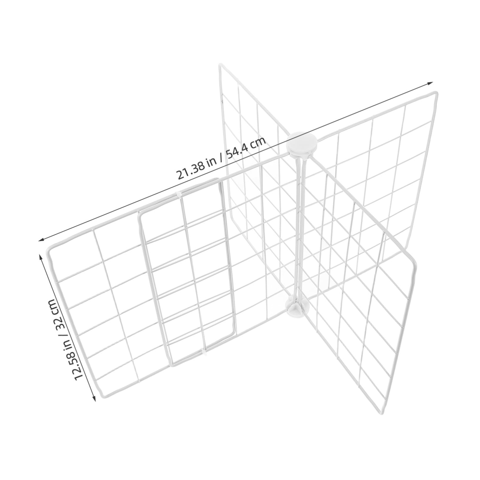 Contenitore Separatore per Freezer in Ferro, Bianco, Griglia