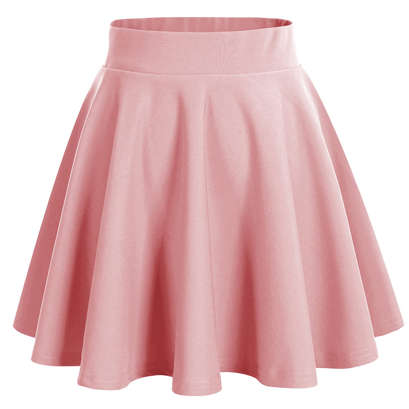 bridesmay Damen Mini Rock Sommer Kurz Skater Rock Schulmädchen Anime Rock
