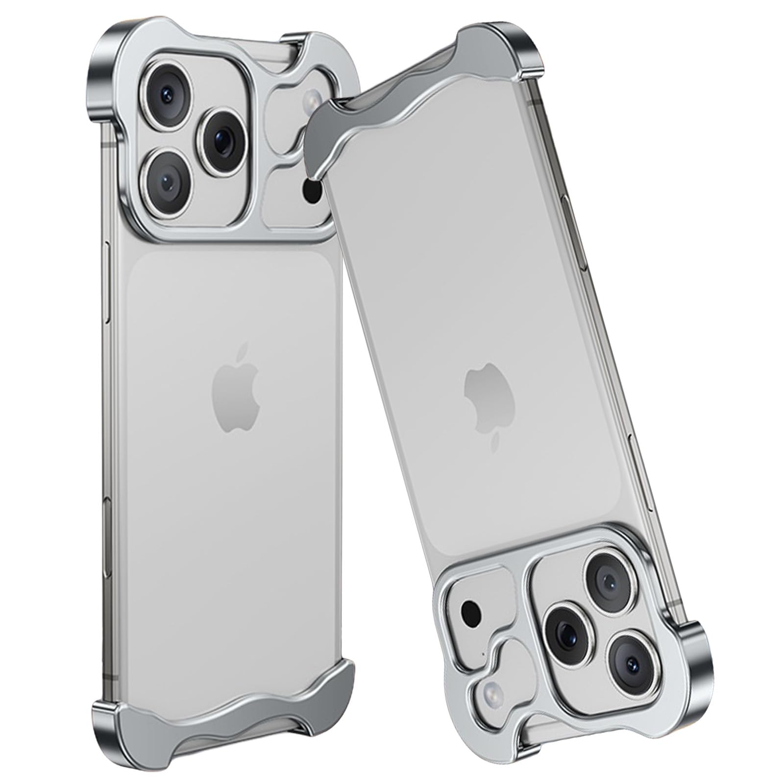 Coque sans cadre pour iPhone 17 Pro protection anti-chute argent - 8