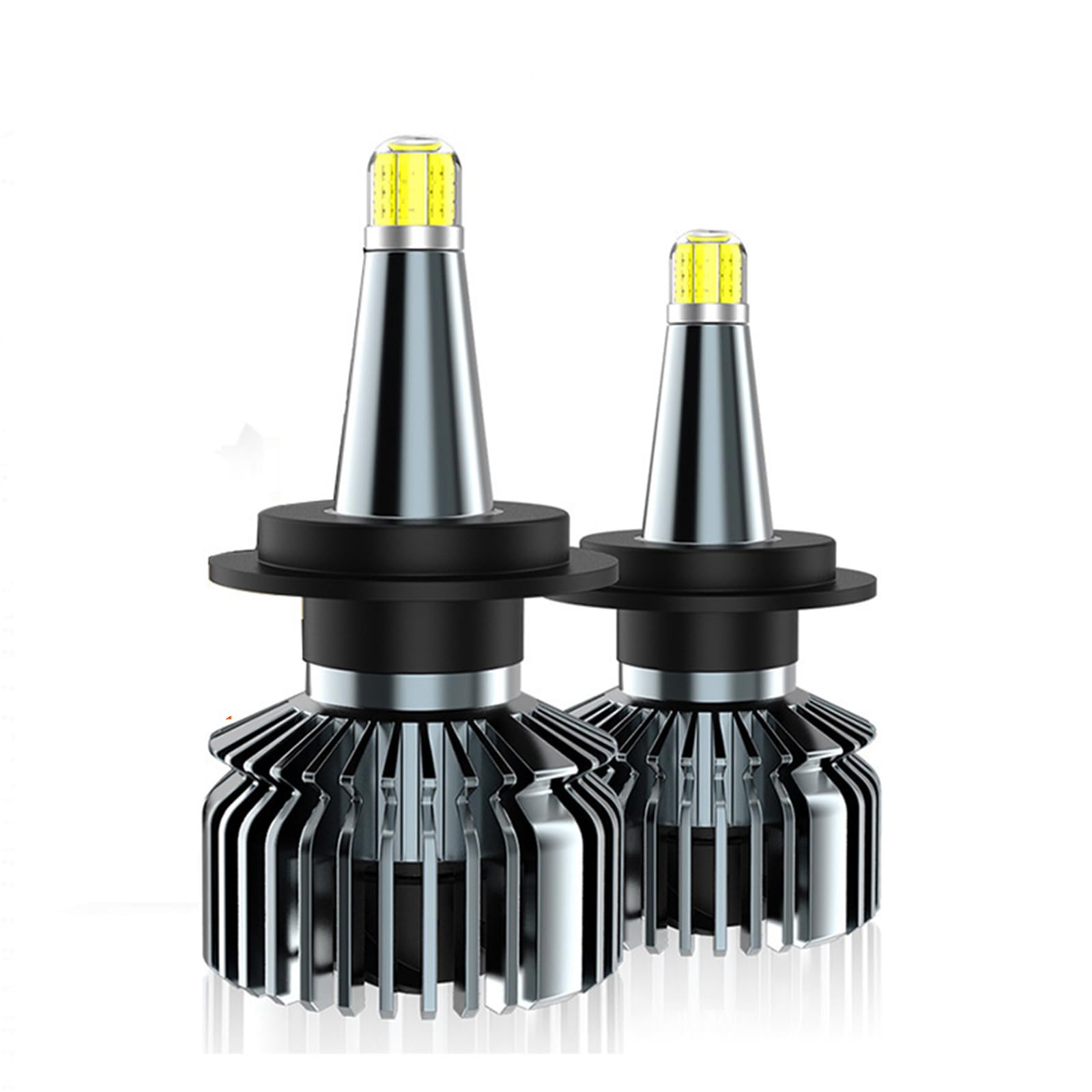 Faro LED, LED 22000LM 360º Bombilla Para Faro Delantero De Automóvil 6000K Luz Antiniebla Automática 12V Lámpara, Kit De Conversión LED Súper Brillante De Haz Alto Y Bajo, Paquete De 2,H1
