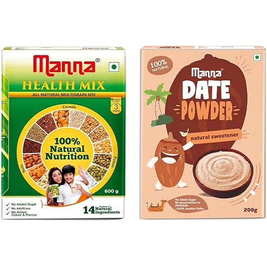 Manna Health Mix Combo 600g & Date Powder 200g