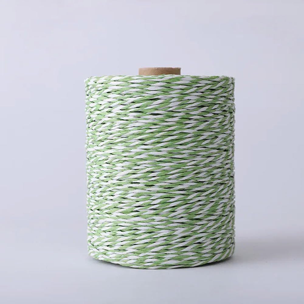 VIXDA 280M Raffia Straw Gold Line Cotton Yarn Crochet Yarn For Diy Knitting Summer Straw Hat Handbags Cushions Hand Woven Straw Yarn