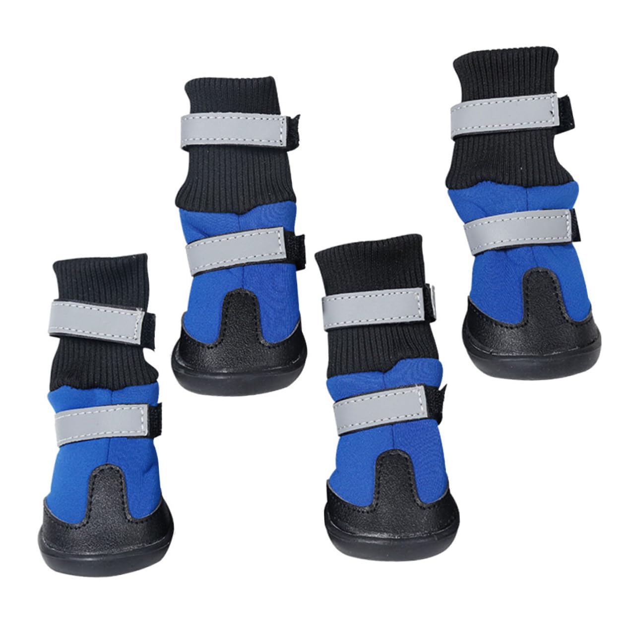 UPKOCH 4 Stück Hundeschneestiefel Warme Outdoor Pfotenstiefel für Mittlere und Große Hunde rutschfeste Winter Hundeschuhe mit Robustem Material und Schutzfunktion
