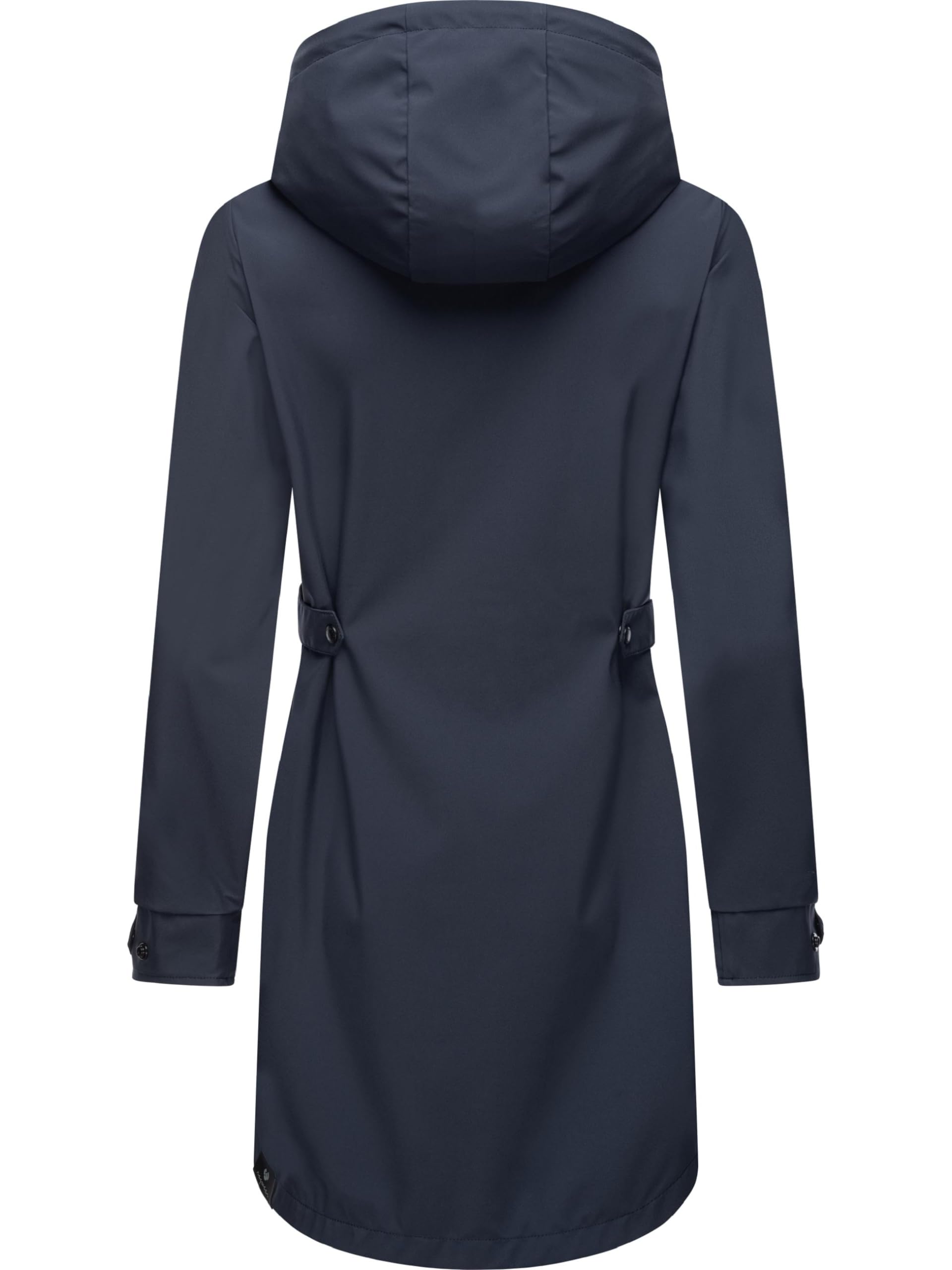 Ragwear Lange Damen Übergangsjacke wasserdichter (Wassersäule: 11.000mm) und atmungsaktiver Softshellmantel mit Kapuze Tinsley Shell YOUMODO XS-XXL