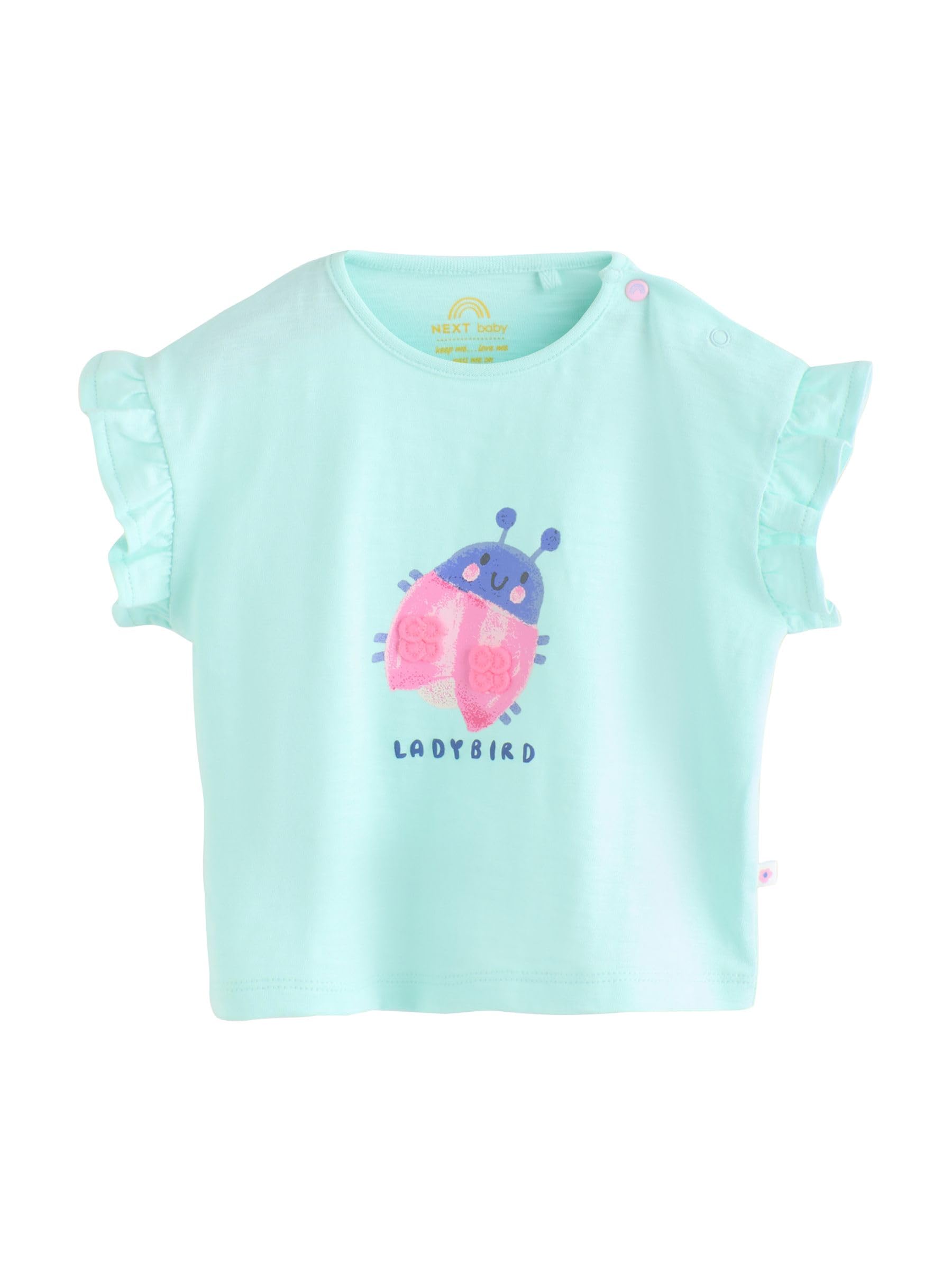 NEXT Baby Mädchen Baby Kurzarm-Oberteil und Shorts, 6-teiliges Set