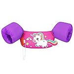 HeySplash Kids Swimming Vest, Toddler Floaties Fit 22-44 Lbs, Puddle Kids Jumper with Adjustable Strap, Swim Jacket Water Wing Baby Arm Floats,Sea Beach Swim Aid for 1-6 Years, Purple Pink Unicorn