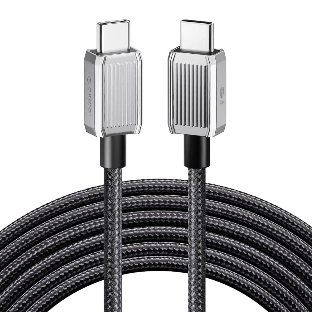 ORICO 60W 3A PD Type-C to Type-C Hızlı Şarj ve Data Kablosu 1.5 Metre Siyah