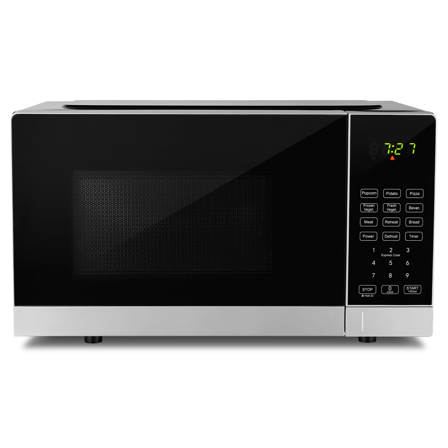 AMZCHEF Small Microwave Oven with 9 Auto Menus Safety Lock LED Lighting 0 7 Cu Ft 700W -