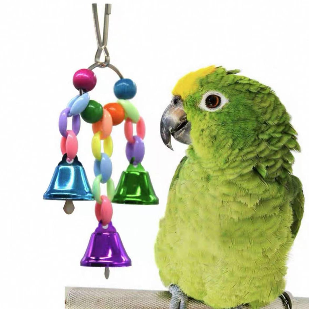 Amazon | インコ おもちゃ 鳥用 ベル カラフル 鈴 吊り下げ 音が鳴る