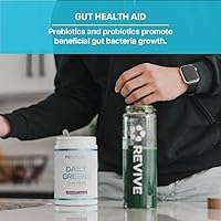Vista 6 de REVIVE MD Superalimento en polvo verde diario (bayas frescas), polvo Supergreens para apoyar los niveles de energía, jugo verde que mejora
