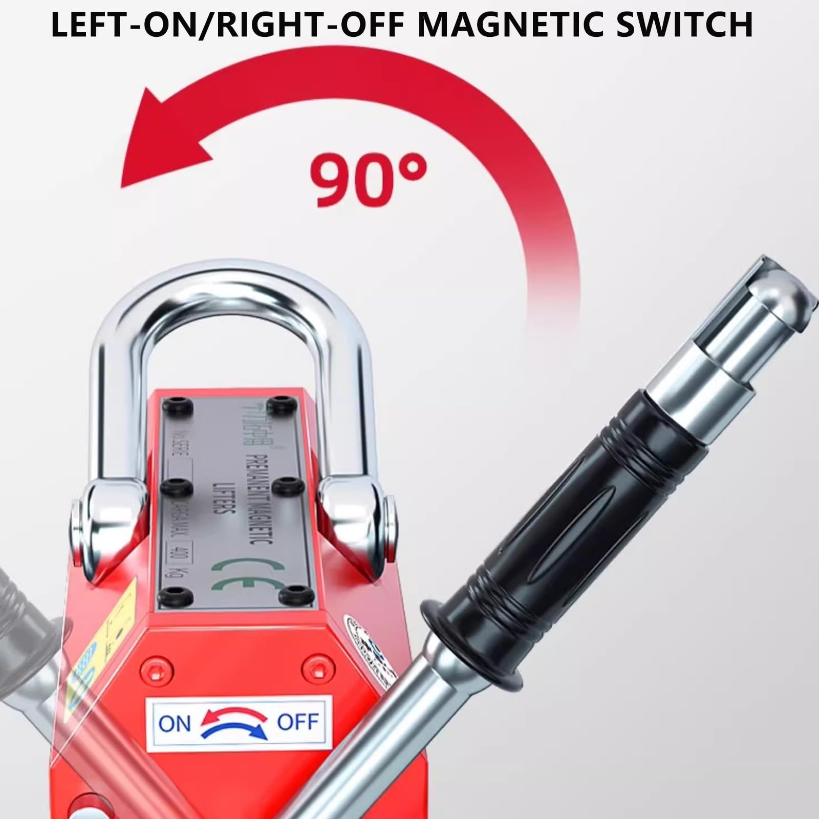 Sollevatore Magnetico Permanente, Magnete di Sollevamento per Piastre da 1000 kg, Adatto per Il Sollevamento di Attrezzature per Gru, Blocchi e Gru da Officina