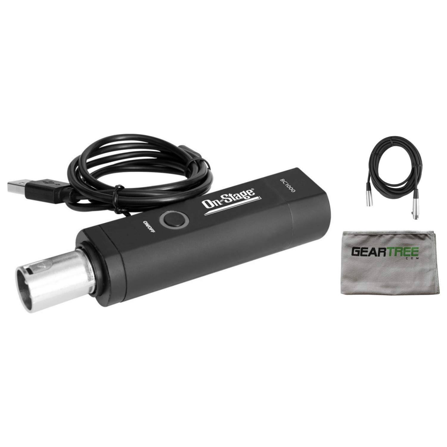 On Stage BC1000 Bluetooth V4.0 Converter w/Cable and Cleaning Cloth
