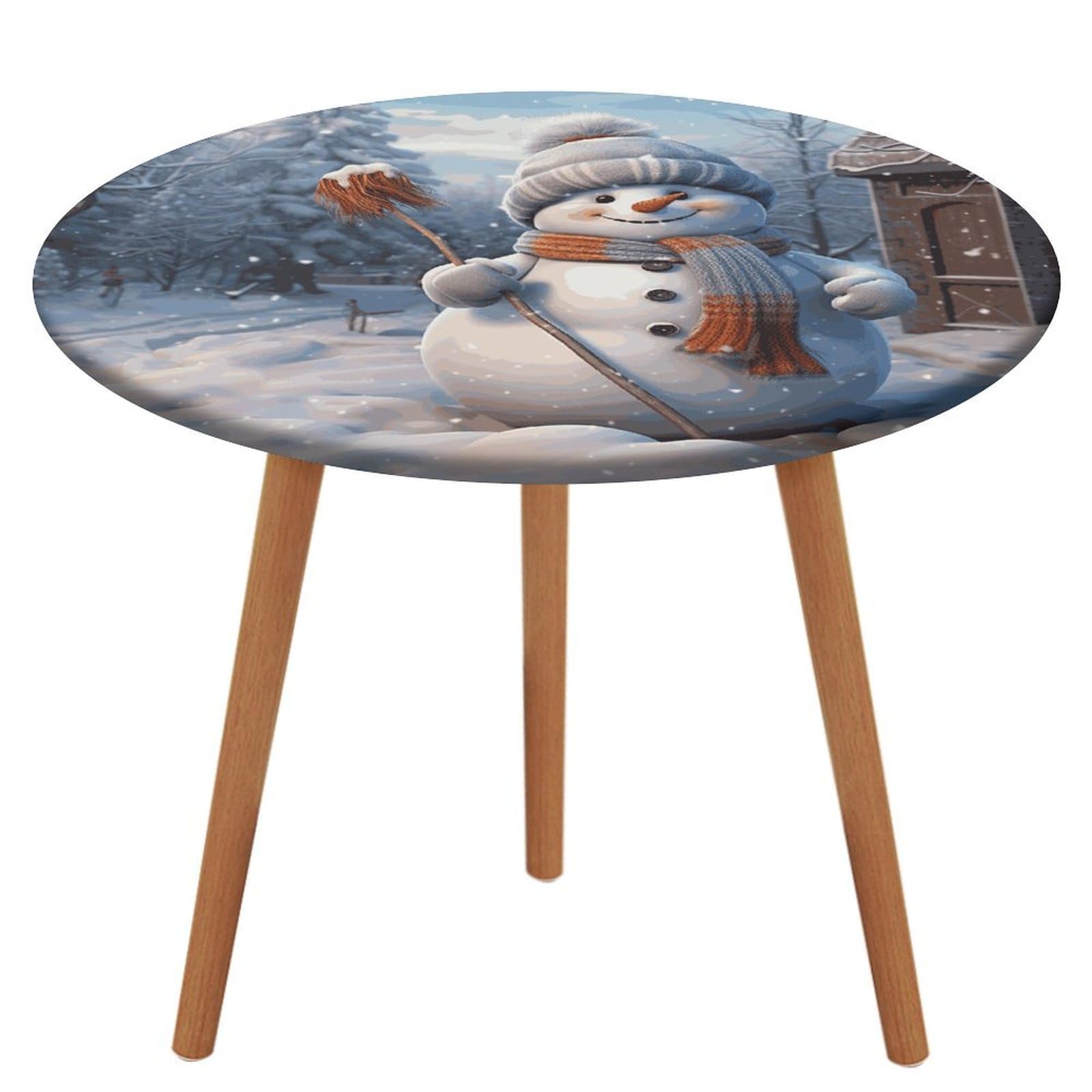 Nappe ronde élastique bonhomme de neige ajustée pour éviter les plis et le vent en camping