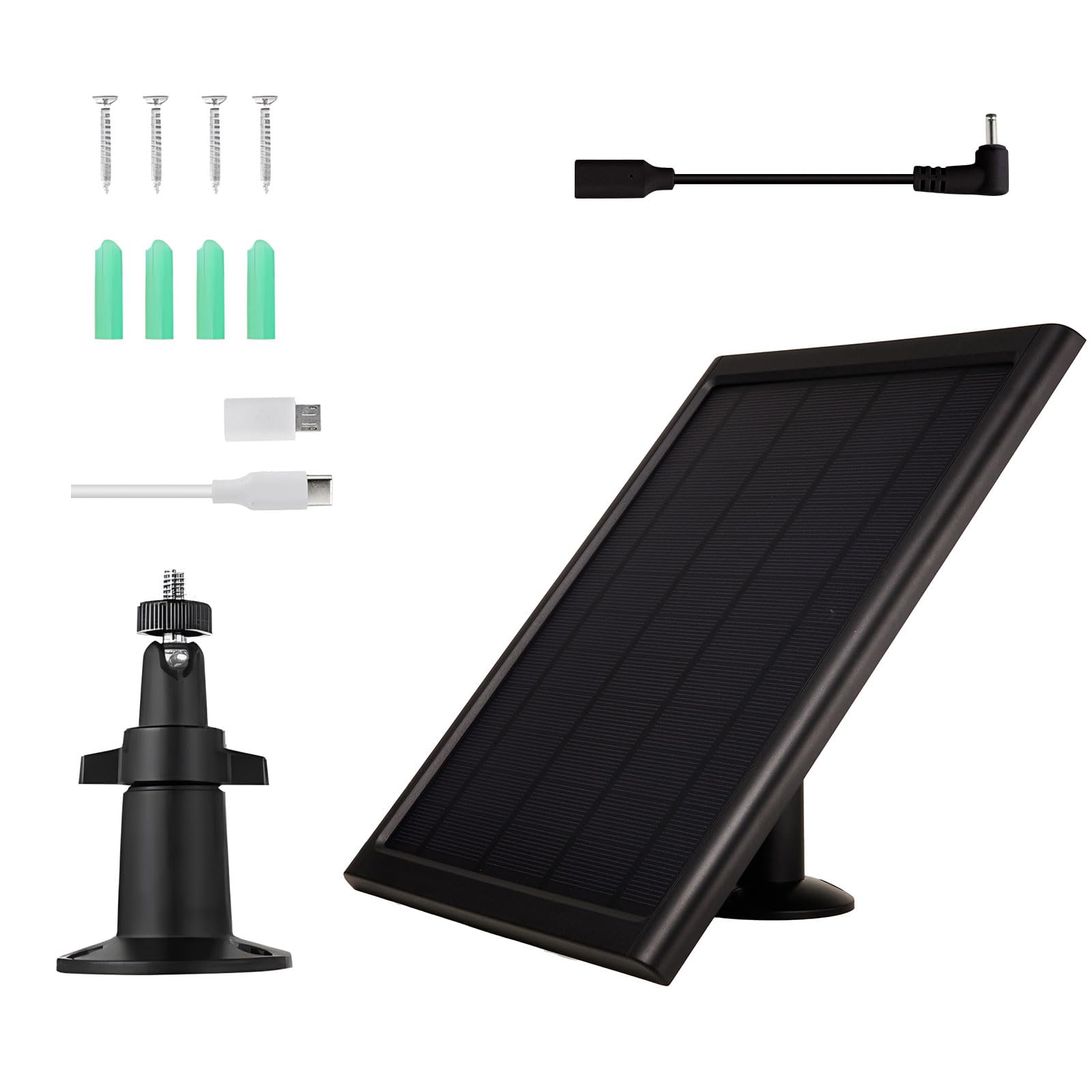 (Pack of 1) Green Energy Panel 8W5V CCTV Charging Weatherproof Simple Mounting Environmental Device