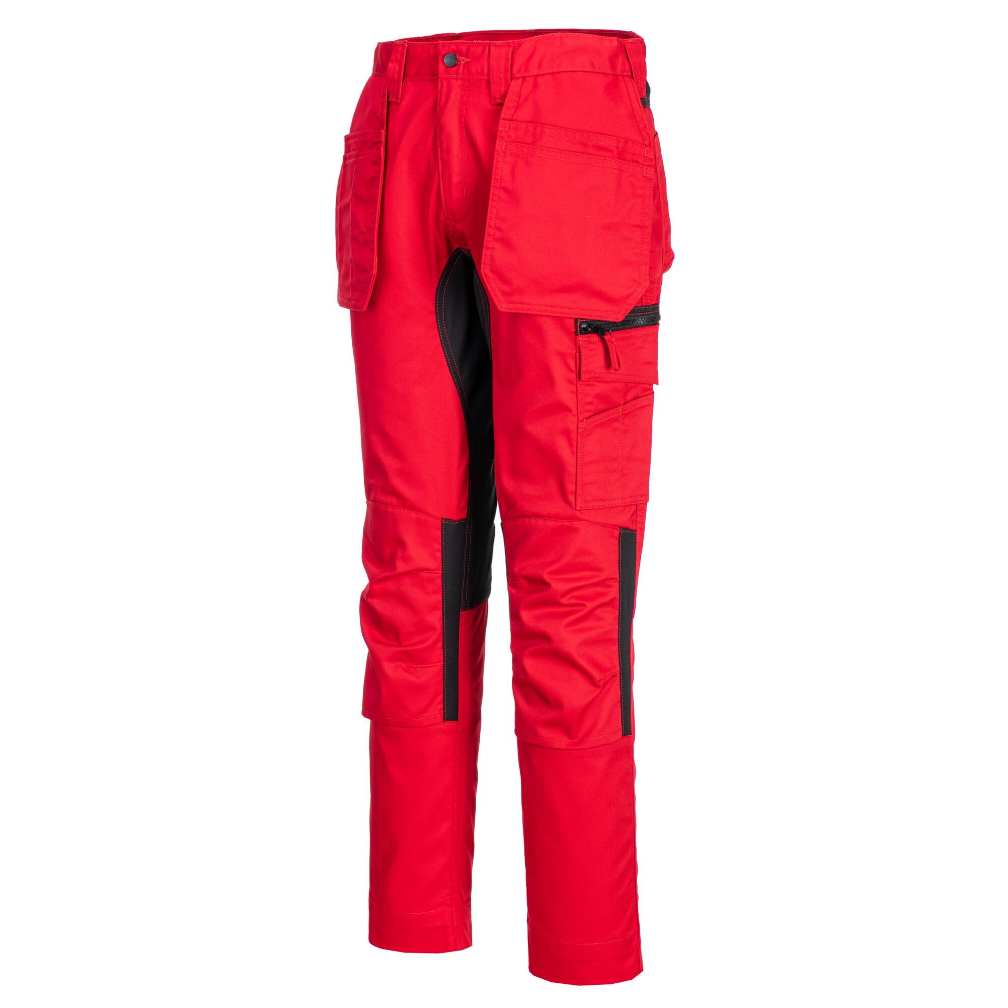 Portwest WX2 Eco Stretch Holster Trousers 34 Deep Red POW39766