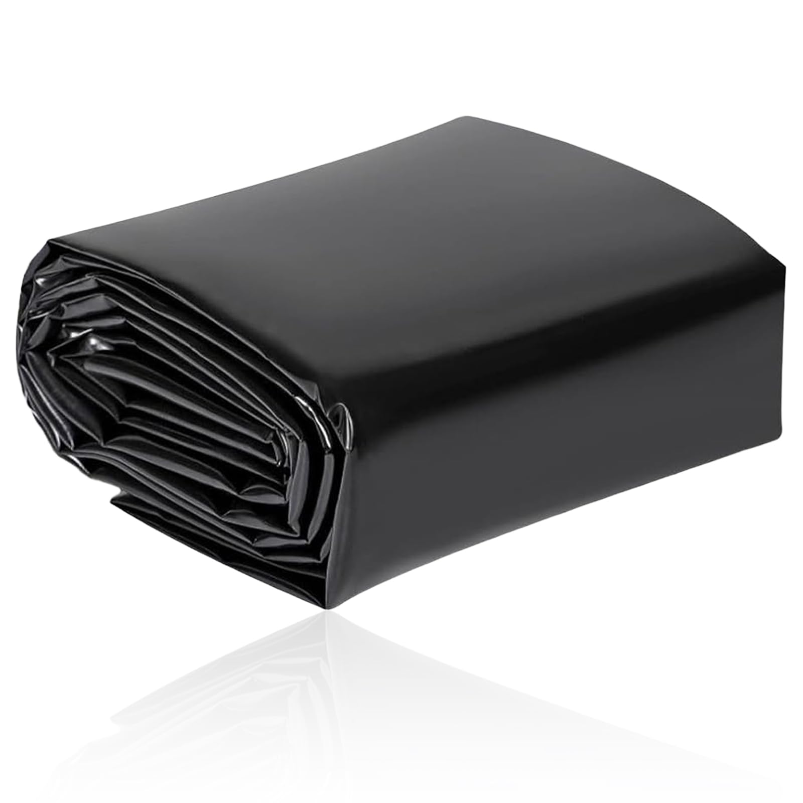 CZMTBO Pond Liner 3X4M, Heavy Duty Pond Liner 0.2mm Thick waterproof Membrane Black Plastic Sheeting Black Polythene Sheeting for Fish Ponds Garden Landscaping