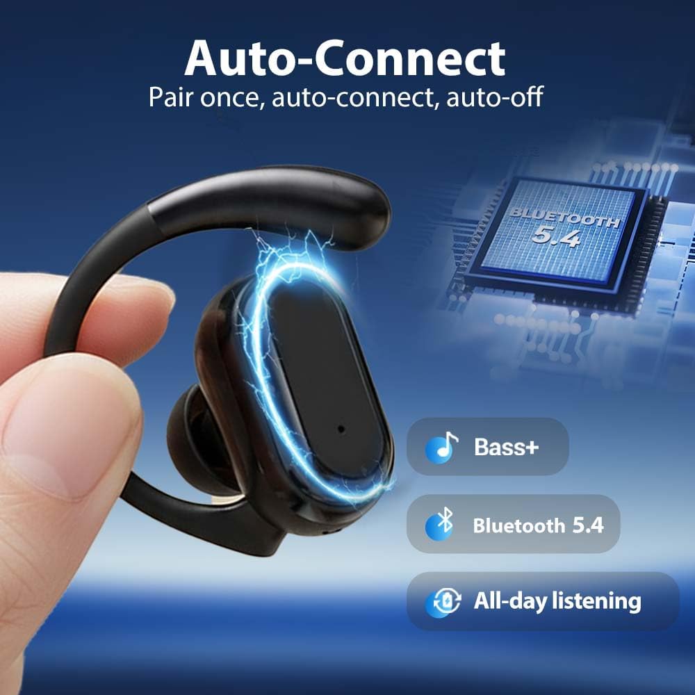 High-Speed Bluetooth Smart Translation Headset, 2026 Upgrade 144 Languages AI Live Translation Bluetooth Earbuds for Travel, AI Translation Earbuds Real Time (Golden)
