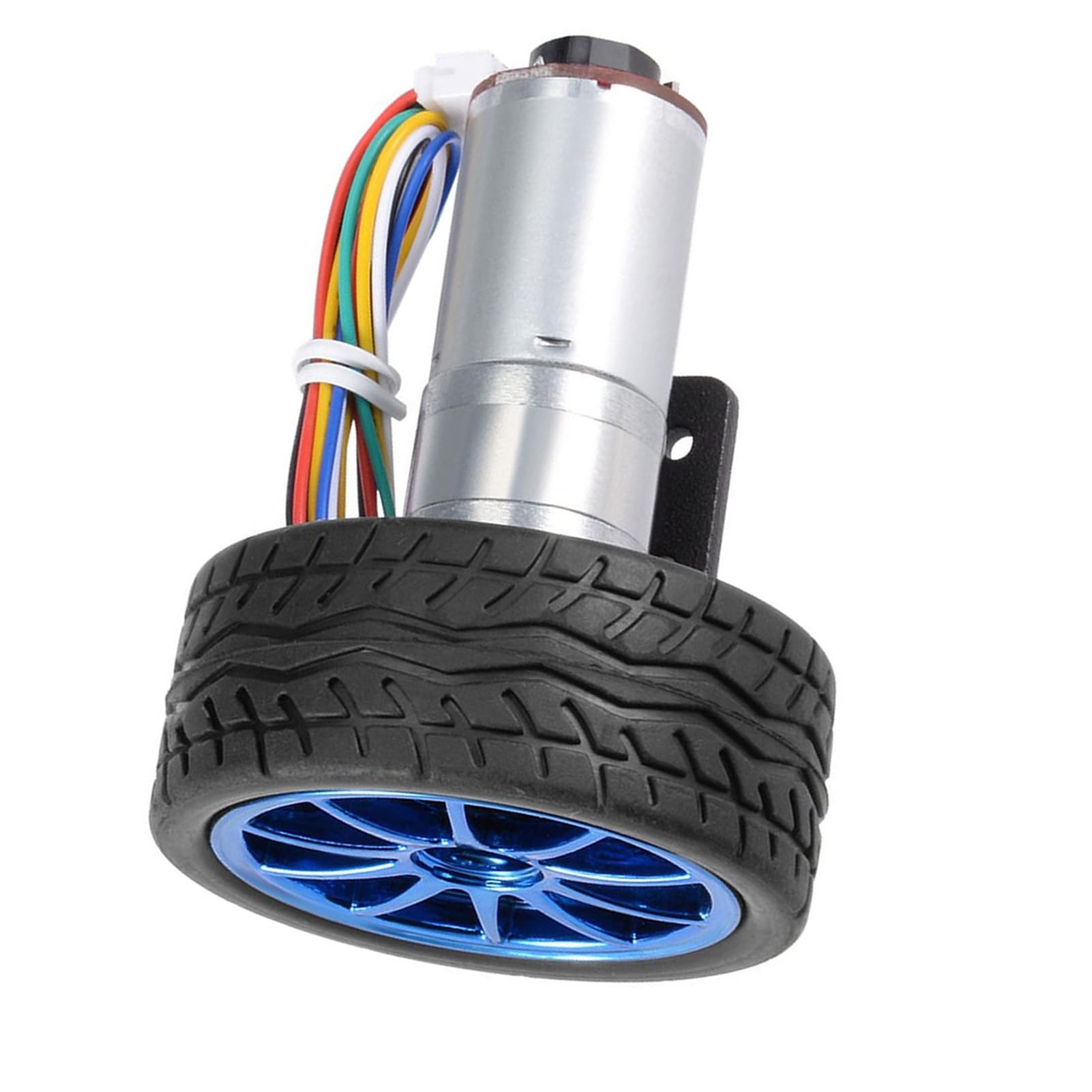 Kit de Moteur à Engrenages Encodeur DC 6V, 2 Pièces, Roue de 65mm, Micro Moteur de Réduction de Vitesse, Mini Moteur pour Voiture Intelligente, Modèle de Robot 100 Tr/min