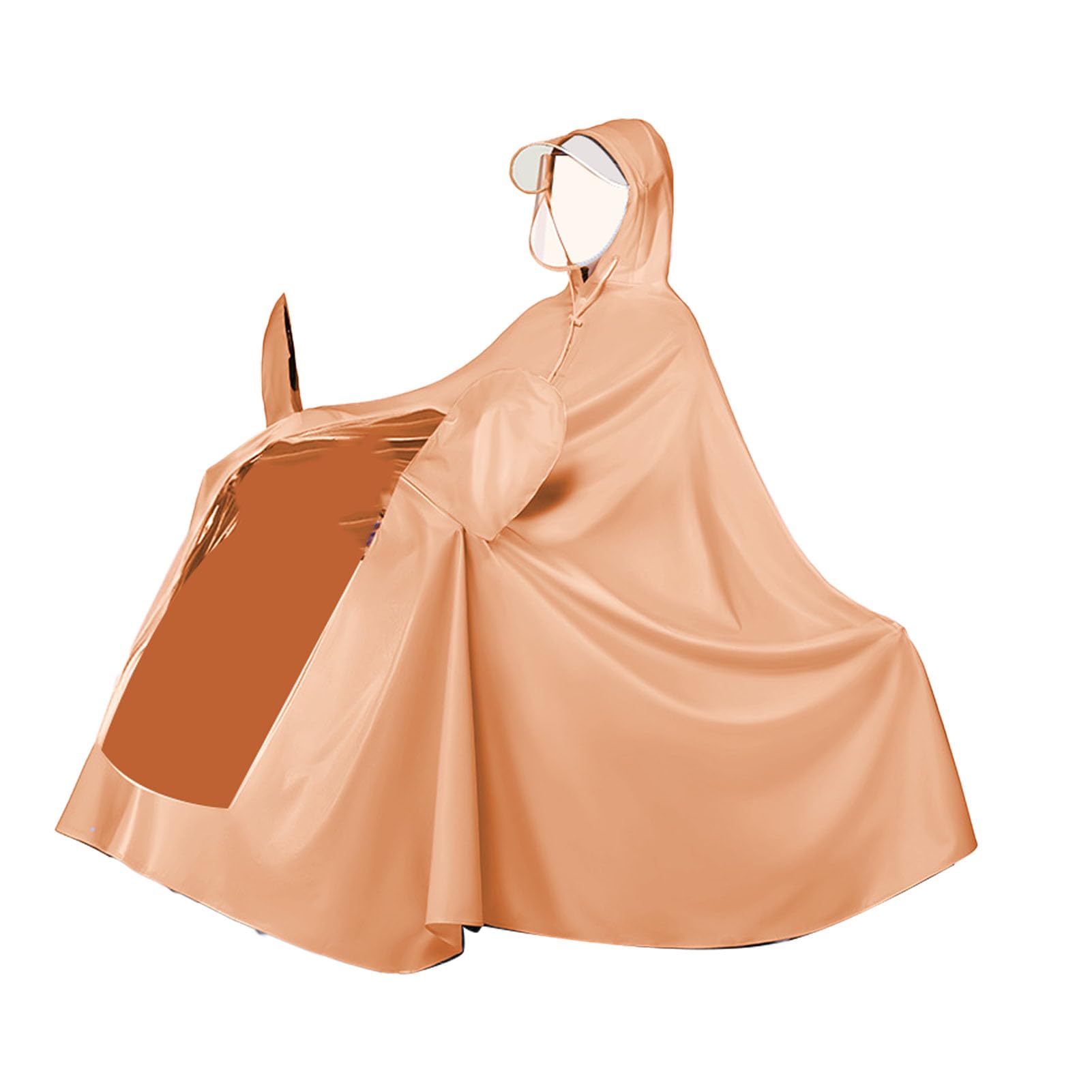 Tbest Pain Imperméable, Arc à L'épreuve du Corps Plein Plein Réutilisable de la Batterie électrique Poncho pour les Cyclistes