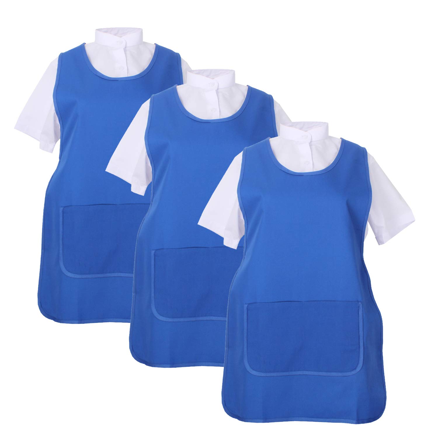 MISEMIYA - Pack*3 szt - Fartuch Jednolite Czyszczenie Pracy CLINICA MEDYCZNE Czyszczenie Weterynaryjne Hostelaria- Ref.868, Zielony 21, L