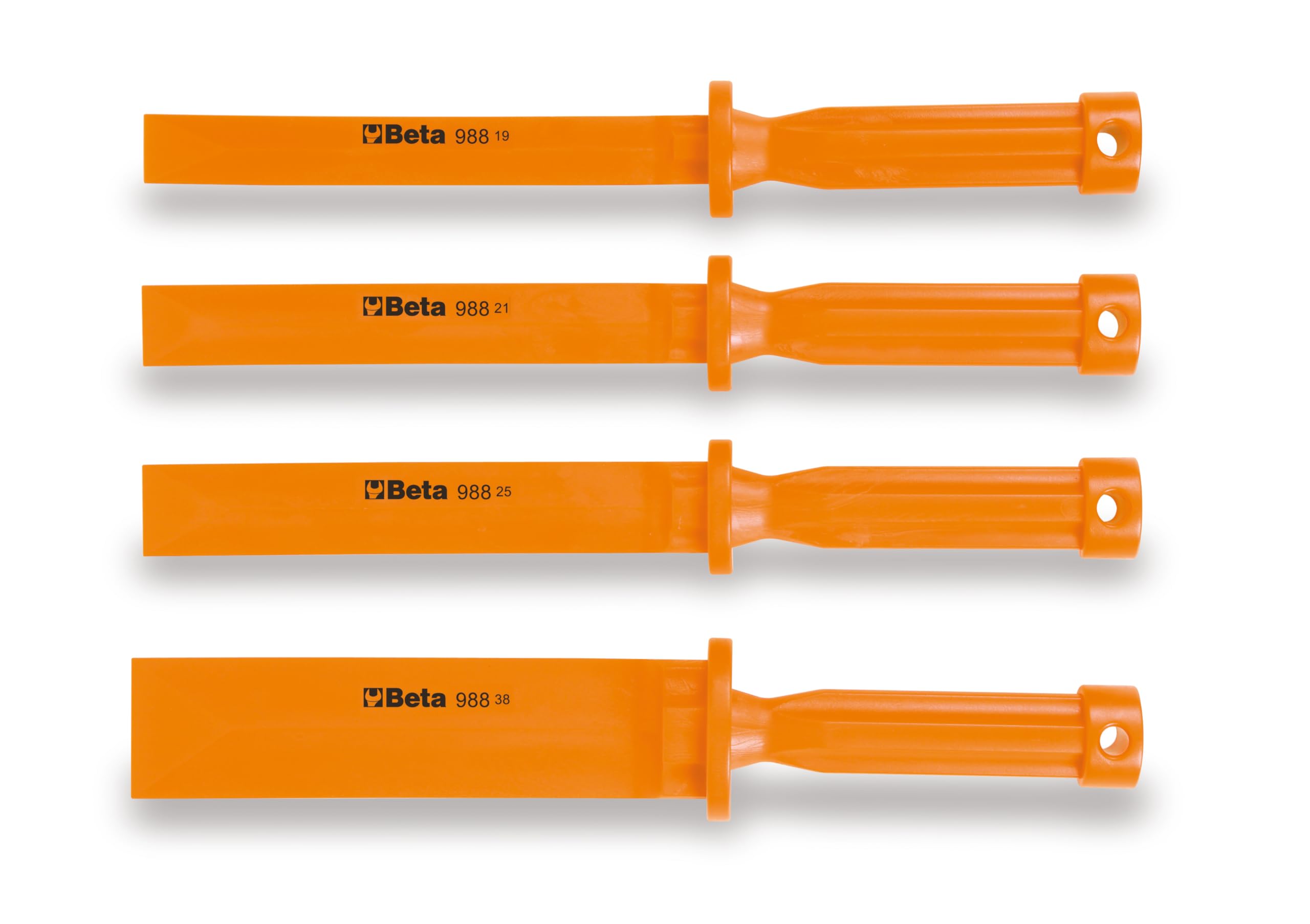 Beta 988/K4-Set von 4 kratzfesten Stechbeitel aus Kunststoff