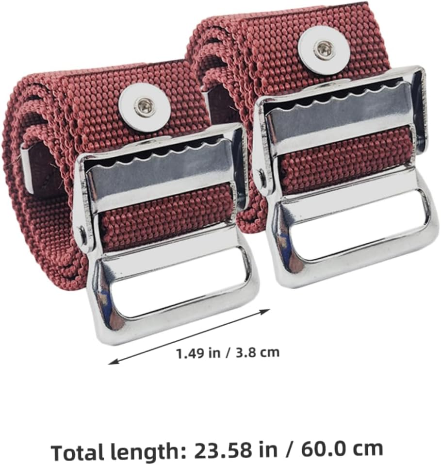 2pcs Stilt Fixing Straps Kit Drywall Stilts Leg Band Replacement Parts Adjustable Nylon Straps for Maximum Stability