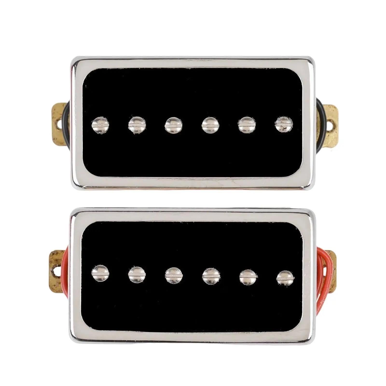 Pickup Gitary Elektrycznej Uniwersalne przetworniki z pojedynczą cewką gitara elektryczna mostek na gryf wymiana akcesoriów do gitary elektrycznej(Chrome)