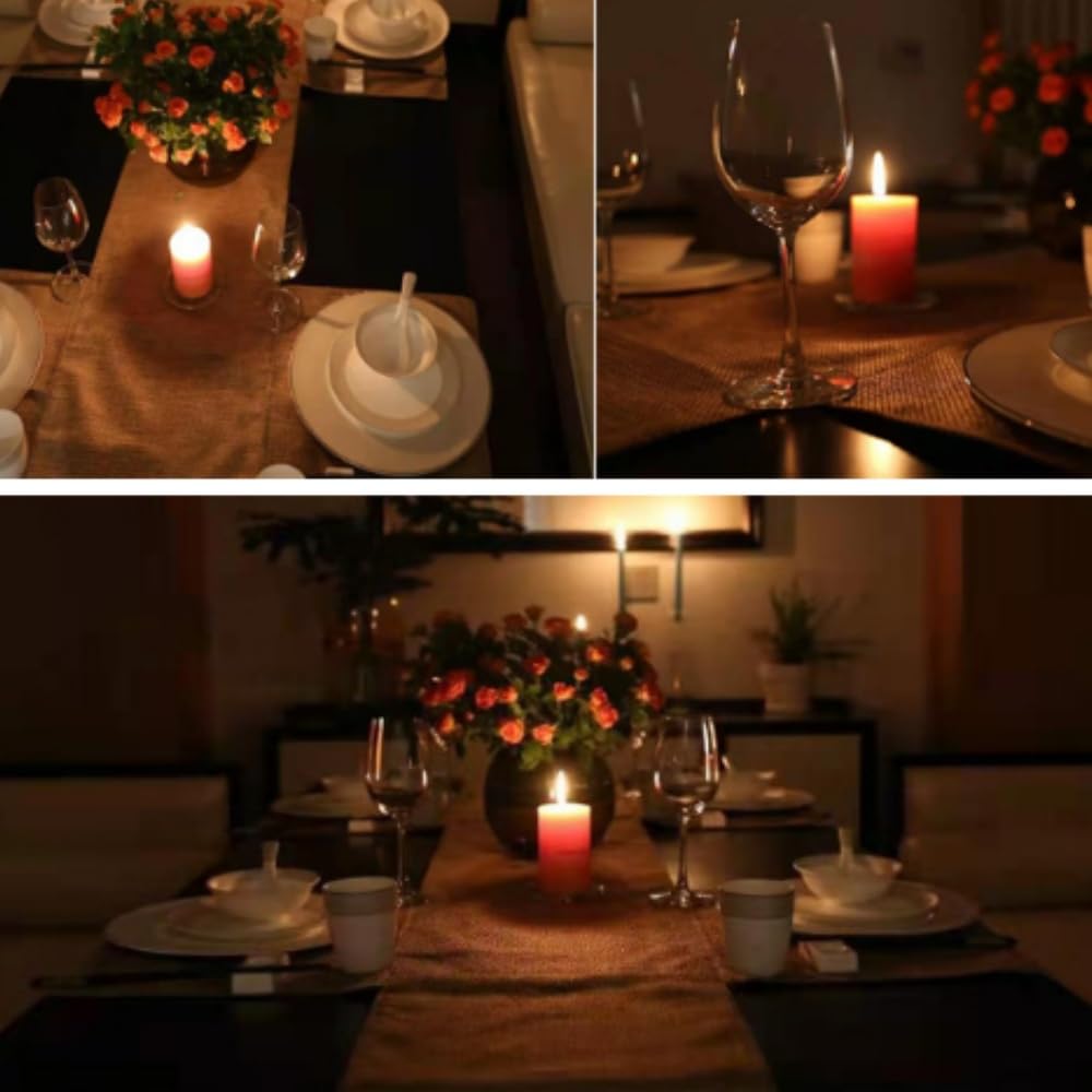 Confezione da 8 candele profumate a colonna antigoccia, 5 x 7,6 cm, non tossiche, senza fumo, a lunga durata, per decorazioni per la casa, il bagno, decorazioni per matrimoni