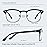 CCVOO 3 Pack Reading Glasses Blue Light Blocking, Retro Semi Rimless Readers for Men Women, Round Eyewear Filter UV400