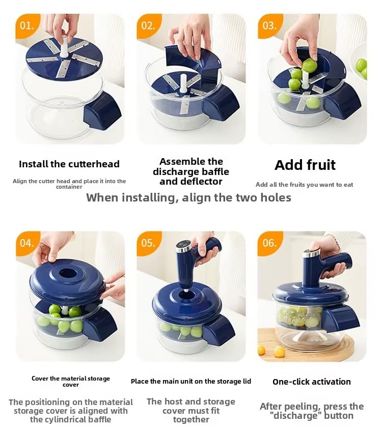 Image of Sajani Multipurpose Automatic Fruit & Vegetable Peeler, Rechargeable Electric Peeler with 5 Blades, Smart Garlic & Grape Peeling Tool for Home, Shop & Restaurant (Pack of 1) (Peeler and Egg Beater)