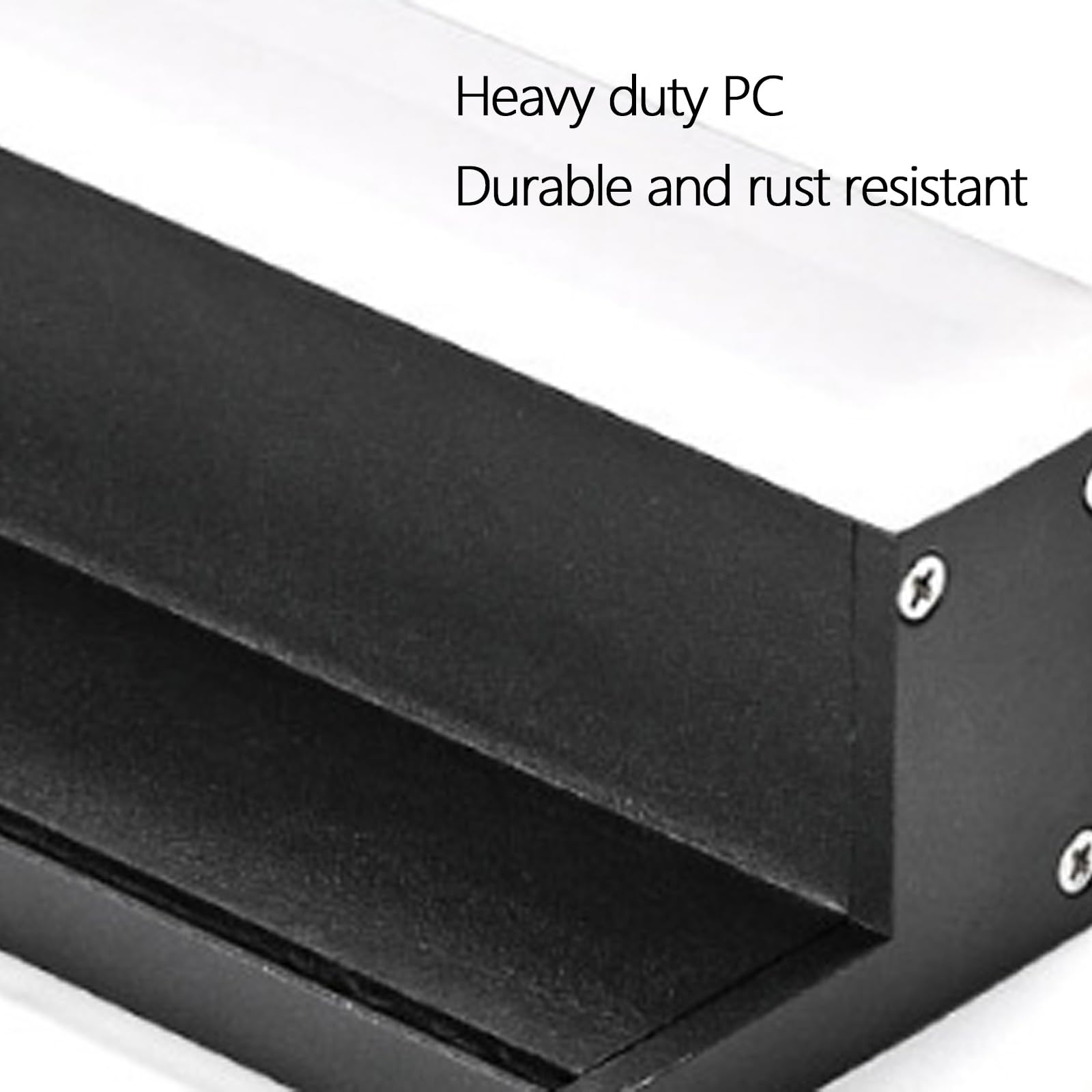Lámpara de pared LED solar para exteriores IP65, resistente al agua, moderna, negra, diseño minimalista, iluminación acrílica 3000K/4000K/6000K para jardín, pasillo, escalera, interior (17 cm, luz cá
