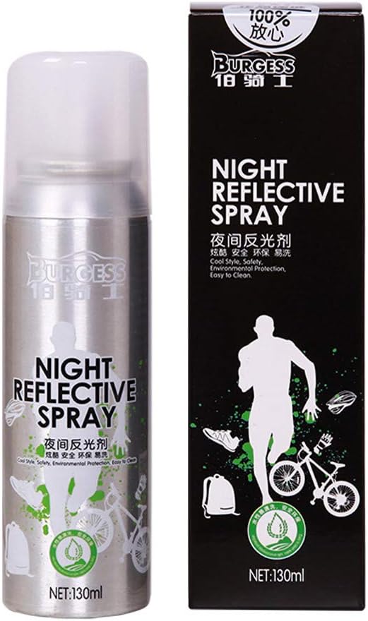 Cuekondy 2019 New!Night Reflective Spray Paint, Outdoor Reflecting Safety Mark Anti Accident Night Riding Bike Reflective Gear for Bike Clothing ect
