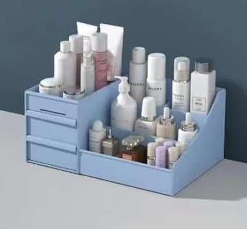Organizadores de maquillaje y cuidado de la piel azules y almacenamiento para tocador, encimera, tocador de baño, cajones, estantes, pinceles, disponible en Yaxa Costa Rica