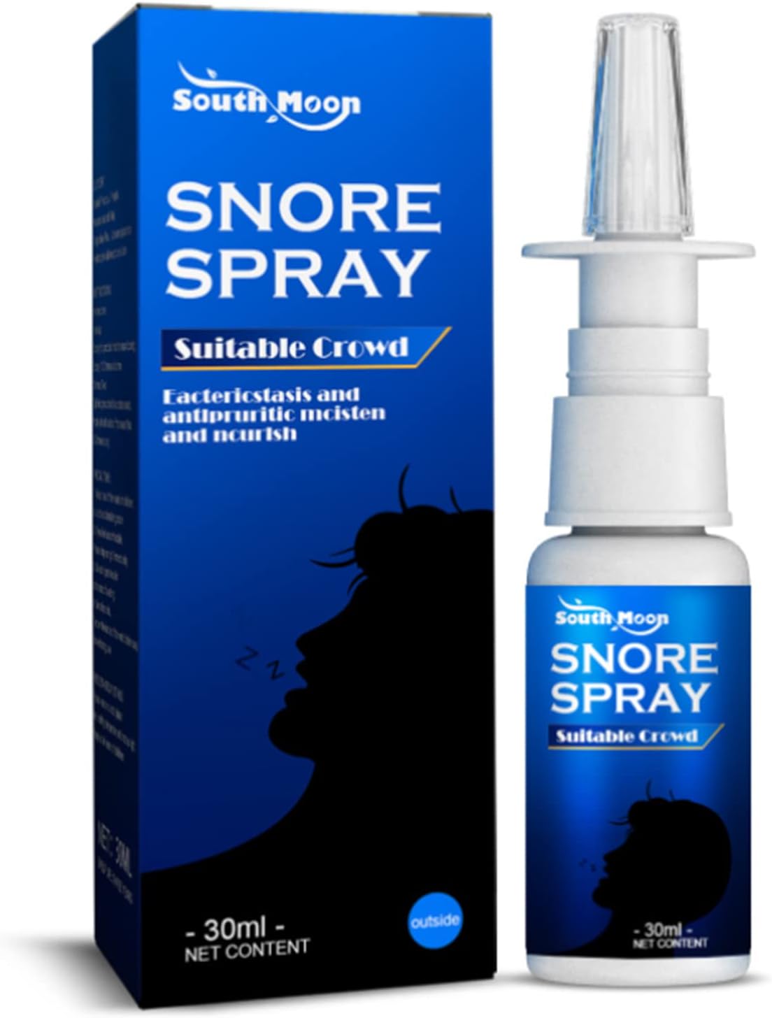 30ml Snore Spray al Ingredients Reduce Snoring Improve Nasal Congestion Relieve Rhinitis