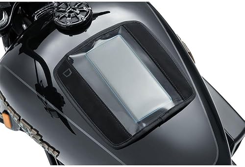 Kuryakyn 5796 Accesorio de motocicleta: Quick-Stash resistente al agua para dispositivo/teléfono GPS, bolsa magnética para tanques de gas de acero,