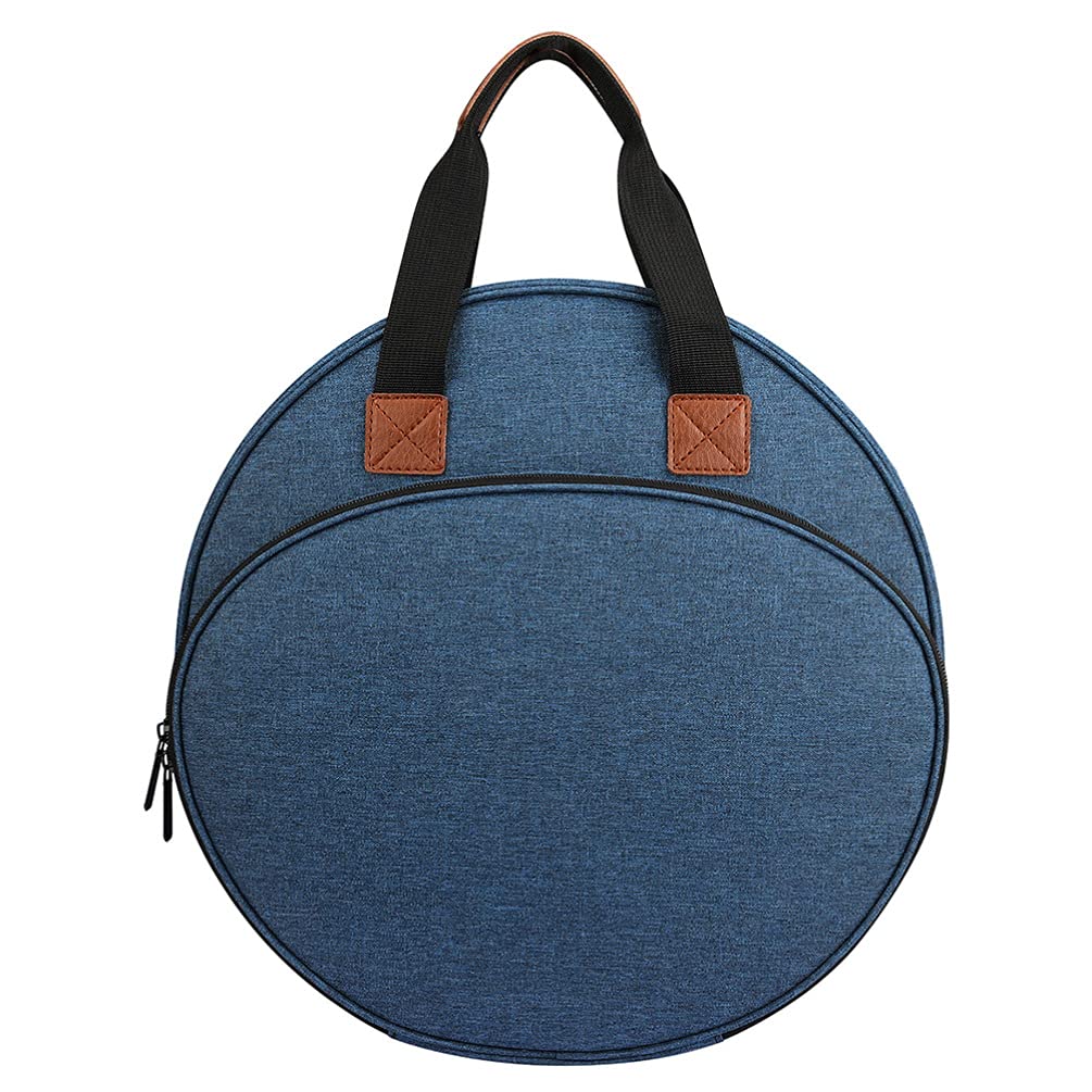 EXCEART Embroidery Kits Woven Handbag Portable Carrying Tote for Embroidery Project and Cross Tools Supplies for Crafters and Lovers Blue