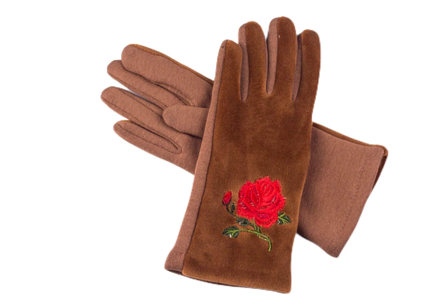 Guantes de invierno bordados para bodas y eventos en exteriores 2