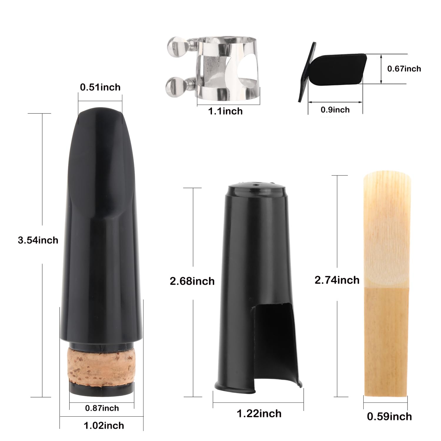 Amazon | クラリネットマウスピースキット リガチャー+クラリネット