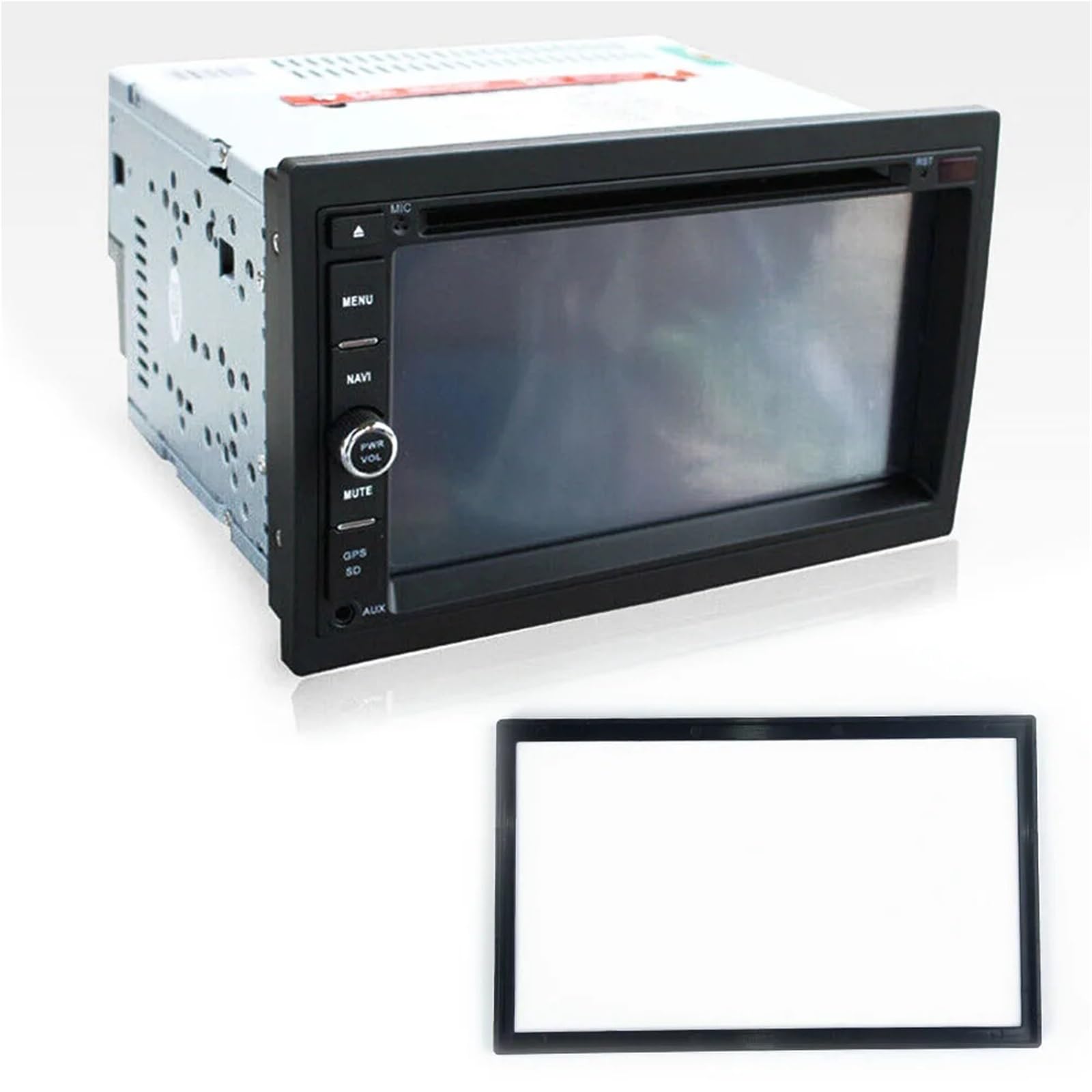 Ramka do radia 2 DIN 188 * 118mm Wewnętrzna rama panelu radia samochodowego stereo do deski rozdzielczej, zamiennik odtwarzacza DVD