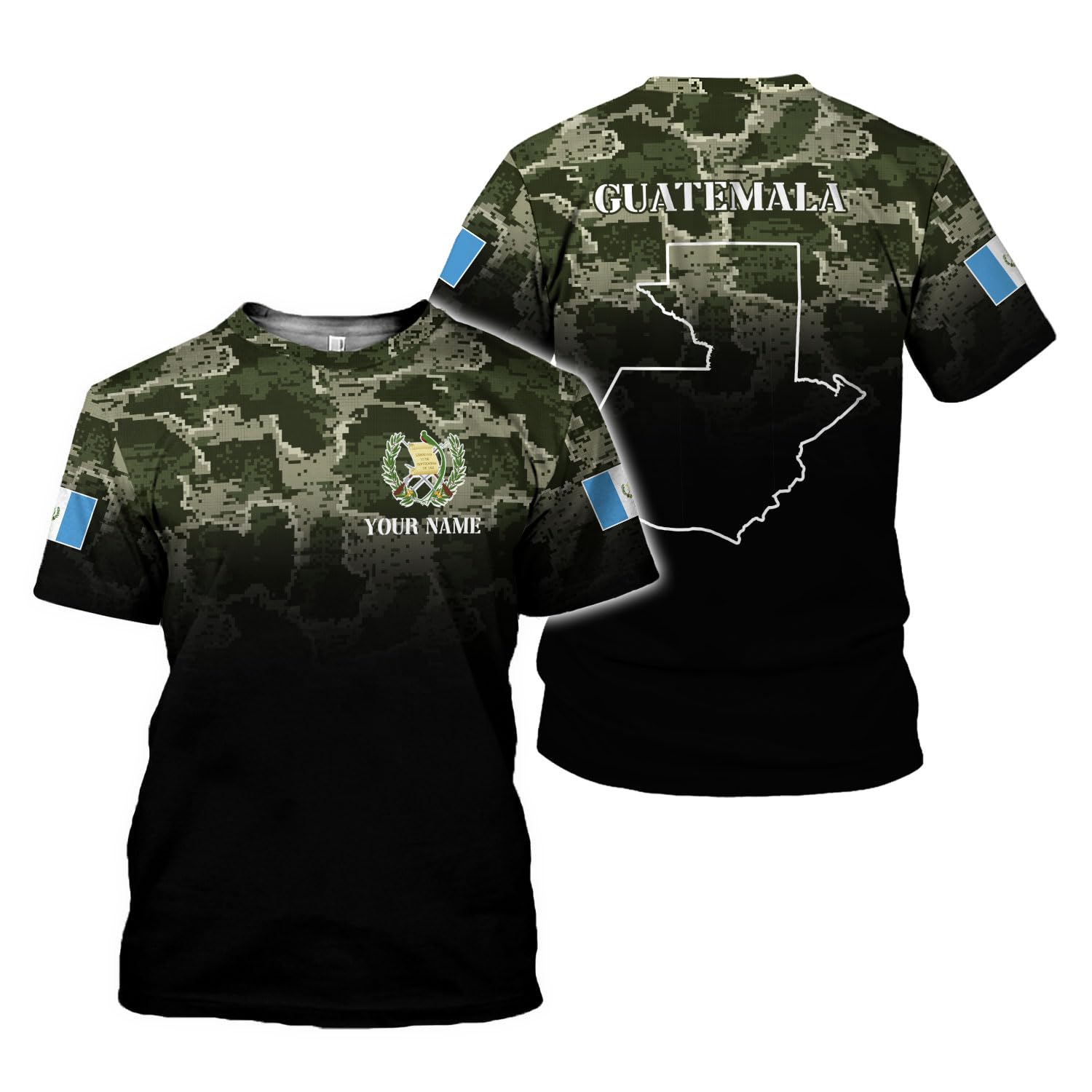 Custom Guatemala Flag Quetzal Shirt Personalized Guatemalan Jersey 3D Pride Shirts for Men Women Unisex Quatemalan Gifts