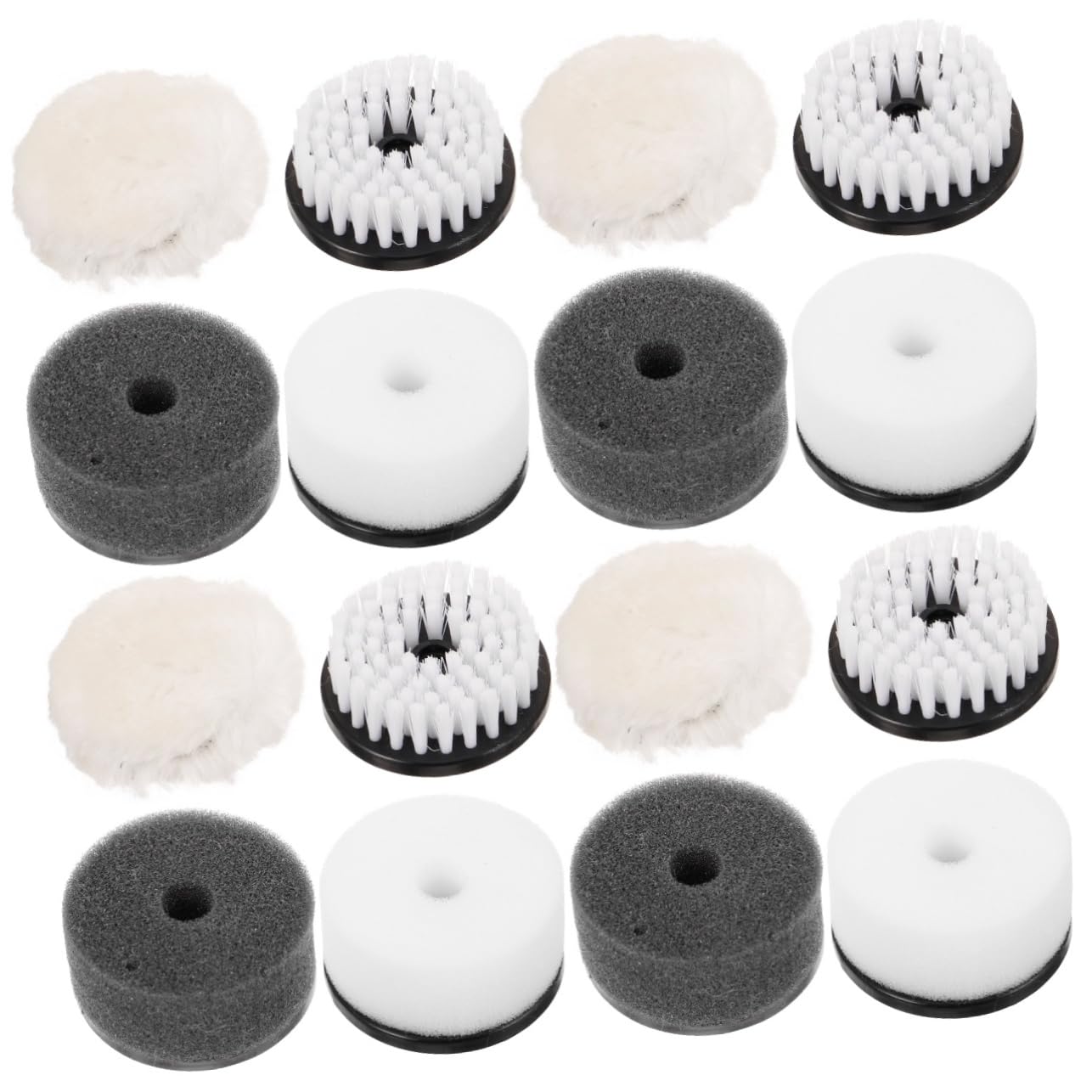 minkissy Cepillo para Pulir Juego De Cepillos para Quitar El Polvo Almohadillas para Pulir Pulidores para Limpieza Aplicador Abrillantador De Zapatos Limpiador 4 Piezas x 4