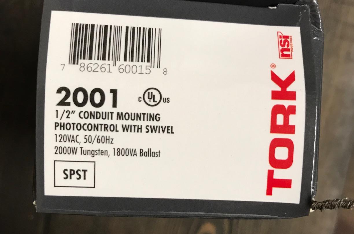 NSI TORK 2001 Outdoor 120Volt Photocontrol Stem & Swivel Mount