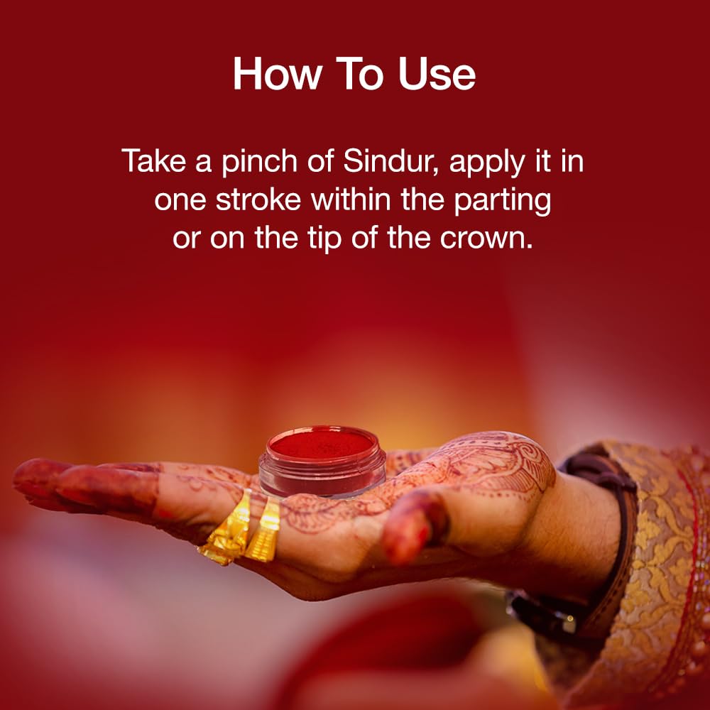 Shahnaz Husain Shabride | Herbal Sindoor Powder | Red | 3G - Image 6 thumbnail