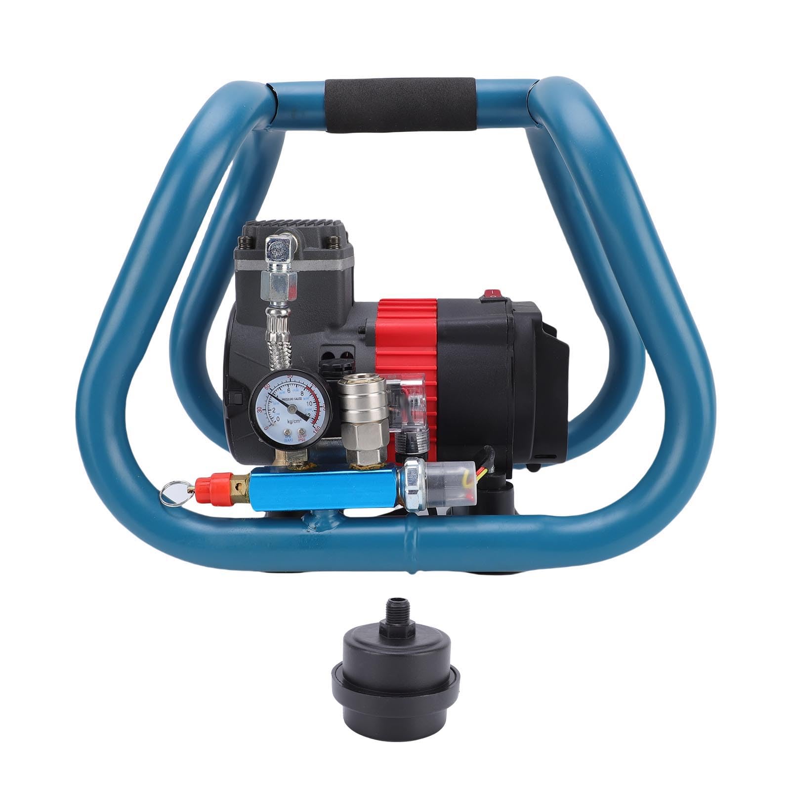 Fabater Compressore d'Aria Senza Olio, Alimentato a Batteria, con Serbatoio 3 Litri e velocità di Gonfiaggio Rapida, Adatto per BL1830B BL1840B BL1850B BL1860B. Batteria 21V, Ideale per Il